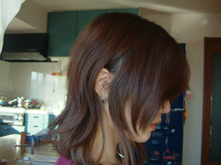 寝癖?って感じのストレートだよこれじゃ(T-T)