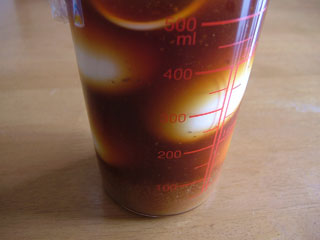 肉じゃがの残りなんで沈殿物が気になるけど...