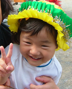 チハルは最後のママとの行進で１人だけ抱っこだったんだよっ甘えん坊だなぁもうっ