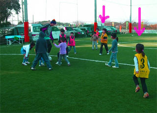 遅れてきたチハルも参戦っビブスぶっかぶかで可愛いの！