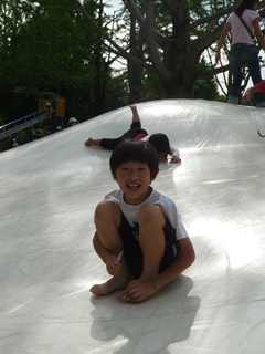 子供の喜びそうなモノ満載の公園なんだよ♪