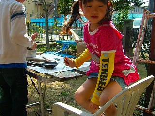 チハル作業中♪