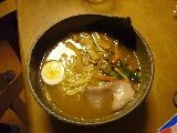 ちじれ麺の味噌ラーメン